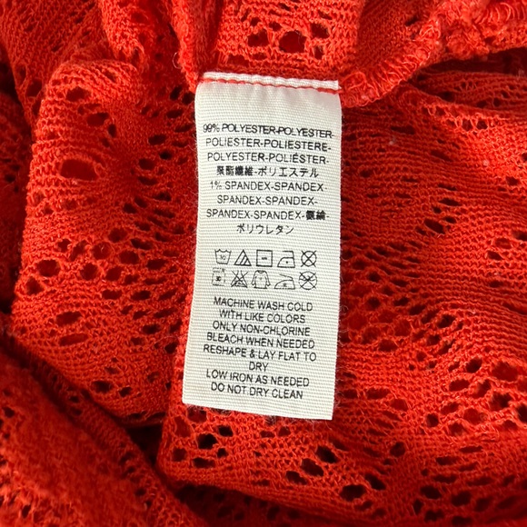 Free People Women’s Not Cold In This Floral Knit Top Blouse Sweater Size L - Picture 12 of 12